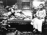The earliest description of the use of opium as a recreational drug in China comes from Xu Boling, who wrote in 1483 that opium was ‘mainly used to aid masculinity, strengthen sperm and regain vigor’, and that it ‘enhances the art of alchemists, sex and court ladies’.<br/><br/>

He described an expedition sent by the Chenghua Emperor in 1483 to procure opium for a price ‘equal to that of gold’ in Hainan, Fujian, Zhejiang, Sichuan and Shaanxi where it is close to Xiyu. A century later, Li Shizhen listed standard medical uses of opium in his renowned Compendium of Materia Medica (1578), but also wrote that ‘lay people use it for the art of sex’, in particular the ability to ‘arrest seminal emission’. This association of opium with sex continued in China until the twentieth century.<br/><br/>

Opium smoking began as a privilege of the elite and remained a great luxury into the early 19th century, but by 1861, Wang Tao wrote that opium was used by rich peasants, and that even a small village without a rice store would have a shop where opium was sold.